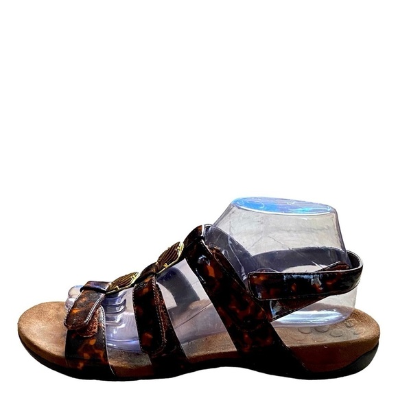 Vionic women’s 9 sandals tortoise amber brown sling back - Picture 8 of 13